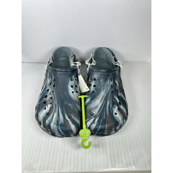 Size 12 Crocs Echo Marbled Clog Black Sand Men Slip On Casual Sandal 208454-0LE - Picture 2 of 7